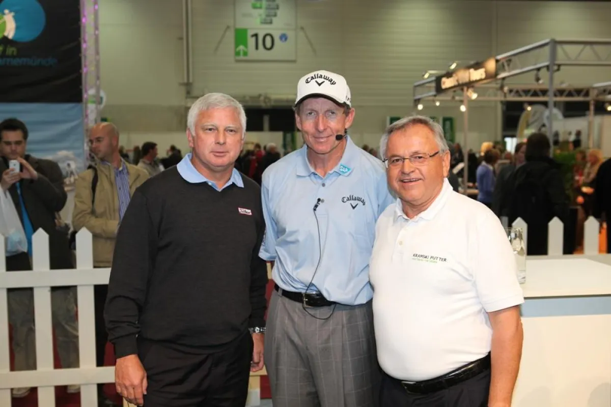 Drei exzellente Golftrainer: Frank Adamowicz, David Leadbetter und Wiestaw Kramski