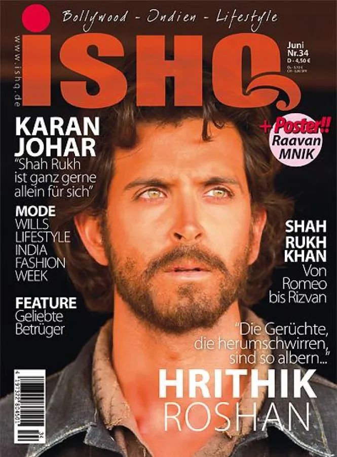 Bollywood -Star Hrithik Roshan gibt sein erstes Interview für die deutsche ISHQ