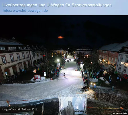 Bild: Ü-Wagen-Dienstleister SIMON MEDIA bei der Langlauf-Nacht-Todtnau