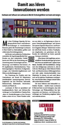 Bild: Starker Partner für den Mittelstand: Lachmann & Rink ist der größte IT-Dienstleister Südwestfalens