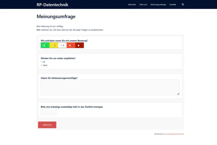 Bild: WordPress Plugin zur Kundenzufriedenheitsbefragung