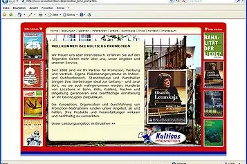 Bild: Kulturmarketing aus Bonn – Alienus Mediaconsulting realisiert neue Homepage von Kulticus Promotion