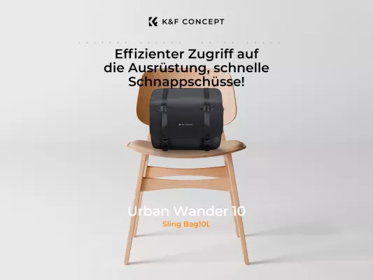 K&F CONCEPT stellt die neue Sling-Tasche U10 aus der Urban Wander Serie vor Bild: K&F CONCEPT stellt die neue Sling-Tasche U10 aus der Urban Wander Serie vor