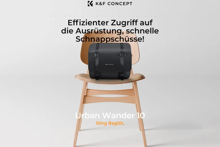 Bild: K&F CONCEPT stellt die neue Sling-Tasche U10 aus der Urban Wander Serie vor