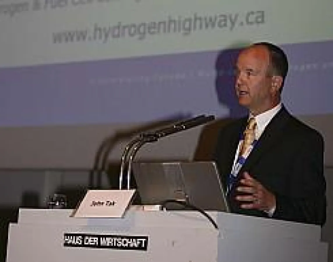 John Tak, Präsident & Geschäftsführer Hydrogen & Fuel Cells Canada, ist einer der Redner auf der f-cell 2008. Foto: Peter Sauber Agentur / Mark Hindley