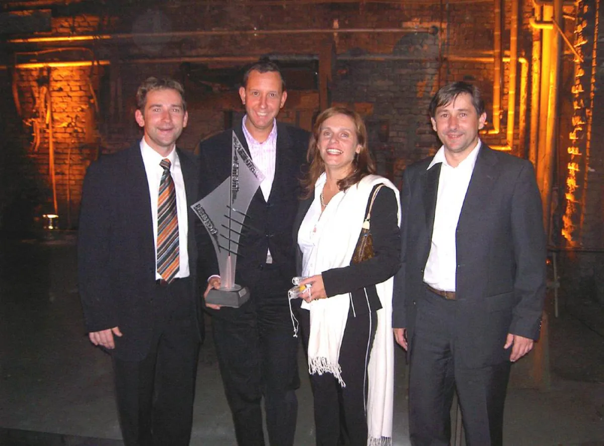 vlnr: Bernhard Buchecker, Fam. Gerns (Hotel Sonnleiten), Franz Buchecker