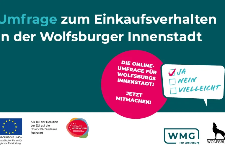Umfrage zum Einkaufsverhalten in der Wolfsburger Innenstadt Bild: Umfrage zum Einkaufsverhalten in der Wolfsburger Innenstadt