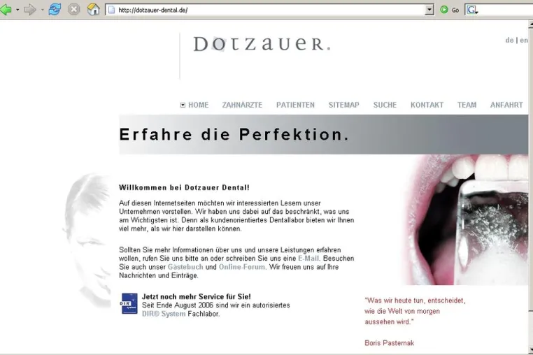 Bild: Noch mehr Service und Informationen – Onlineangebot für Zahnärzte und Patienten verbessert