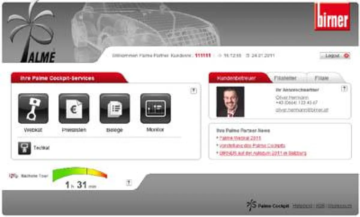 Das neue Serviceportal des Autoteilehändlers Birner GmbH