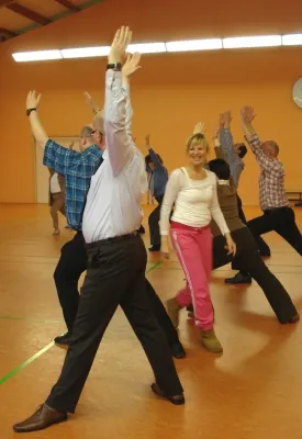 Bild: Mittelstand in Bewegung: Führungskräfte arbeiten an eigener Fitness und Gesundheit