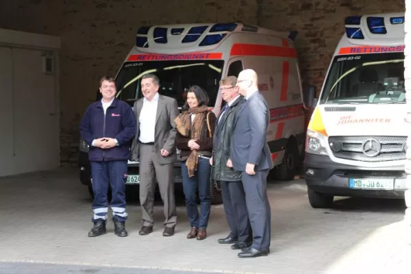 Bild: Johanniter Rettungswache in Schönebeck besucht