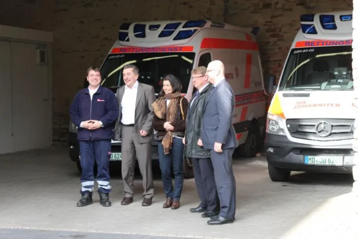 Bild: Johanniter Rettungswache in Schönebeck besucht