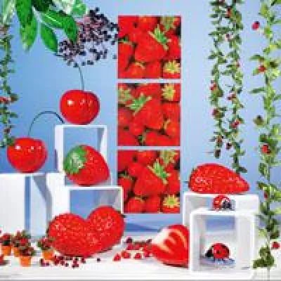 Bild: Deko Spezialist Woerner - Zum Anbeißen: Obst und Gemüse als sommerfrische Deko-Idee