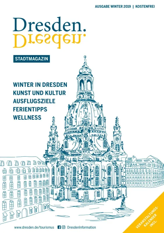 Magazintitel: Neumarkt mit Frauenkirche; Copyright: Dresden Information