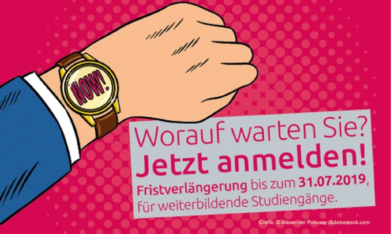 Chance nutzen: Jetzt noch zum berufsbegleitenden Fernstudium anmelden Bild: Chance nutzen: Jetzt noch zum berufsbegleitenden Fernstudium anmelden