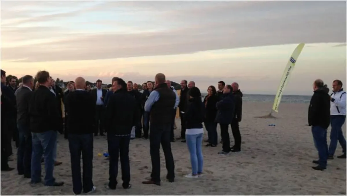 Strandkörbe vor der Ostsee