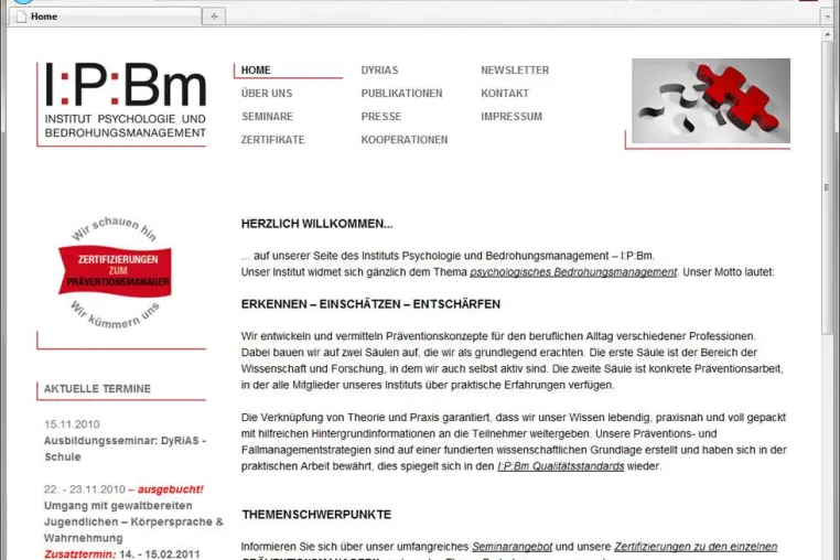 Bild: Webdesign in der Praxis: formativ.net migriert Internetseite des IPBm Darmstadt auf Joomla