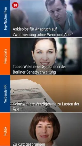 Bild: Mobilität für die Gesundheitswirtschaft: Nachrichten-App für die Branche