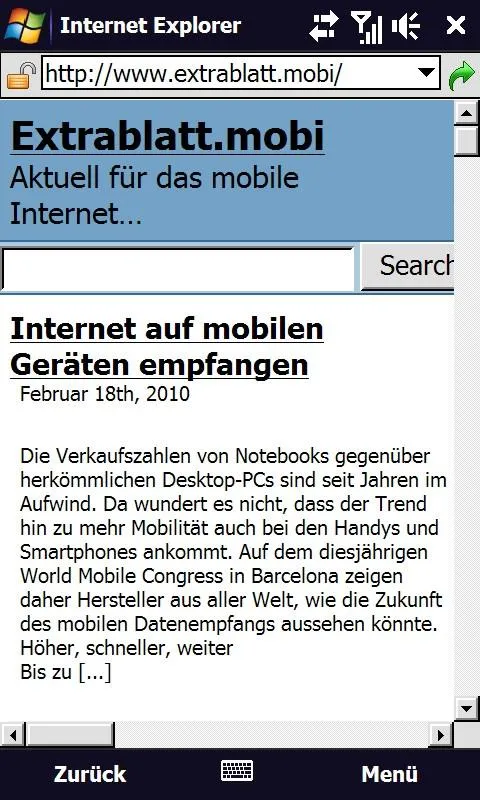 Darstellung Smartphone