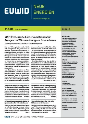 Bild: Änderungen im MAP schaffen verbesserte Förderkonditionen für Anlagen zur Wärmenutzung aus Erneuerbaren