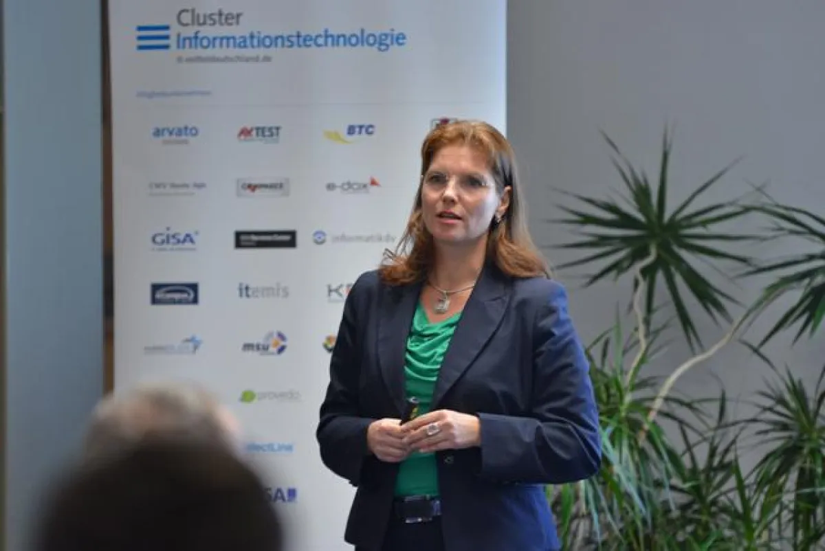Heike Diebler zum Thema Energiemanagement; Quelle: Cluster IT-Mitteldeutschland