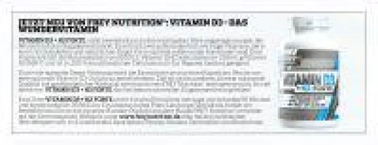 Men's Fitness berichtet: Vitamin D3 - Das Wundervitamin von FREY Nutrition Bild: Men's Fitness berichtet: Vitamin D3 - Das Wundervitamin von FREY Nutrition