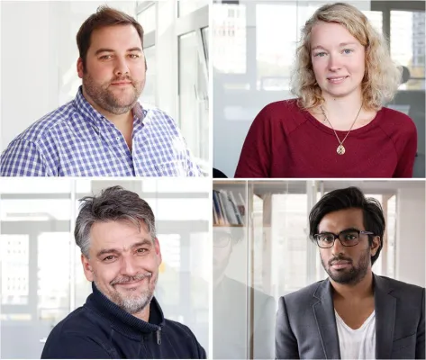 Zwei mal zwei gleich vier neue Kommunikationsexperten im Live-Team bei CB.e Bild: Zwei mal zwei gleich vier neue Kommunikationsexperten im Live-Team bei CB.e