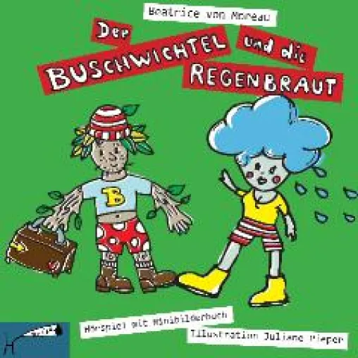 Neu erschienenes Hörspiel mit Minibilderbuch: Der Buschwichtel und die Regenbraut Bild: Neu erschienenes Hörspiel mit Minibilderbuch: Der Buschwichtel und die Regenbraut