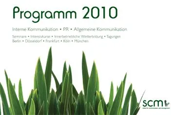 Bild: Weiterbildungsprogramm der scm für 2010 erschienen