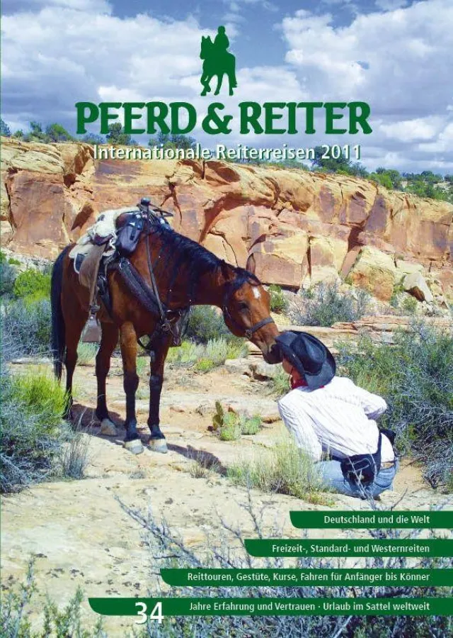 Titel des 260-seitigen Reiterreisen-Katalogs