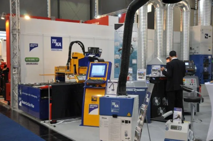 Bild: Erfolgreiche Präsentation - Die MasterCut Eco auf der Messe in Hannover 2012