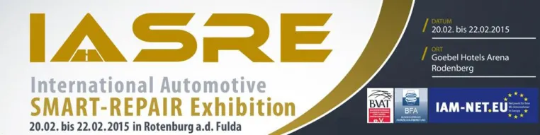 IASRE 2015 – Fachmesse für Ausbeultechnik und Smart- Repair in Deutschland Bild: IASRE 2015 – Fachmesse für Ausbeultechnik und Smart- Repair in Deutschland