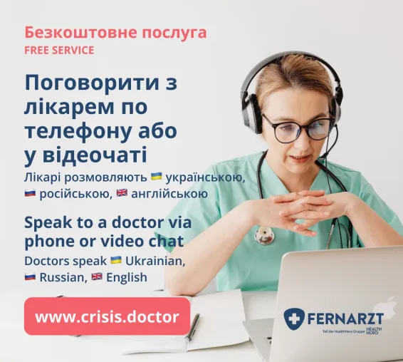 Bild: Kostenlose Online-Sprechstunden für Geflüchtete  auf der Plattform Crisis.Doctor von HealthHero