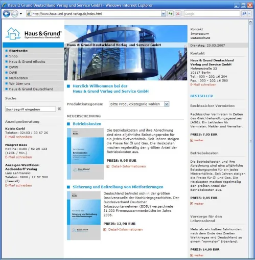 Bild: Haus & Grund Deutschland Verlag und Service GmbH Website Relaunch abgeschlossen