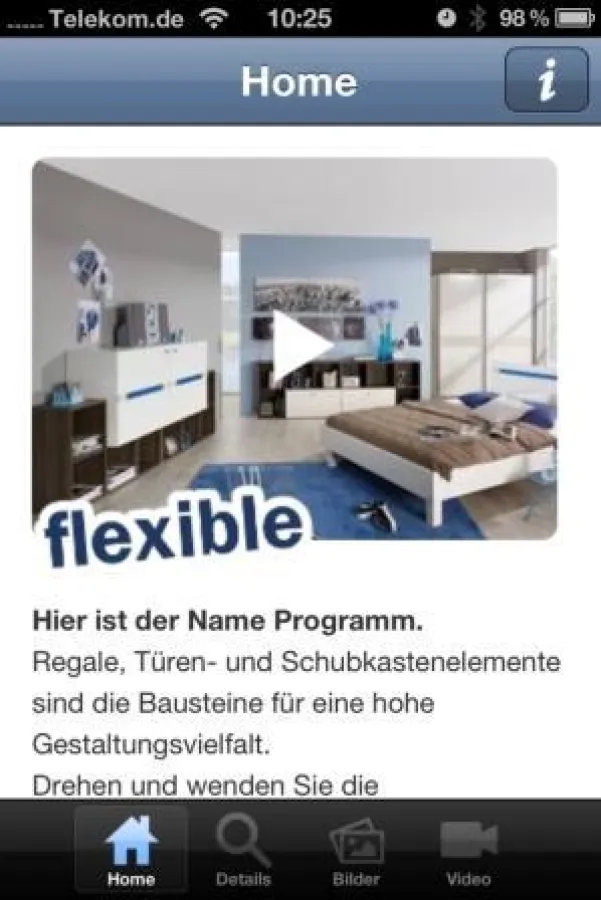 Die erste mobile Web-App für das Jugendzimmerprogramm FLEXIBLE von Rauch DIALOG.