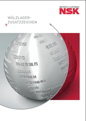 Firmenschrift über Wälzlager-Zusatzzeichen Bild: Firmenschrift über Wälzlager-Zusatzzeichen