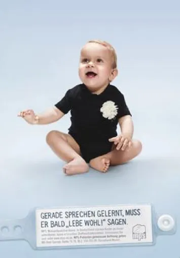 Bild: Provokative Anzeigenkampagne – Aufmerksamkeit für unheilbare Krankheit MPS