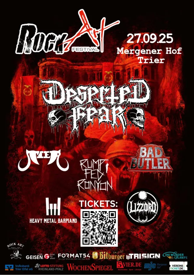 Offizielles Rock Art Festival 25 Plakat inkl. Line Up (© Rock Art e.V.)