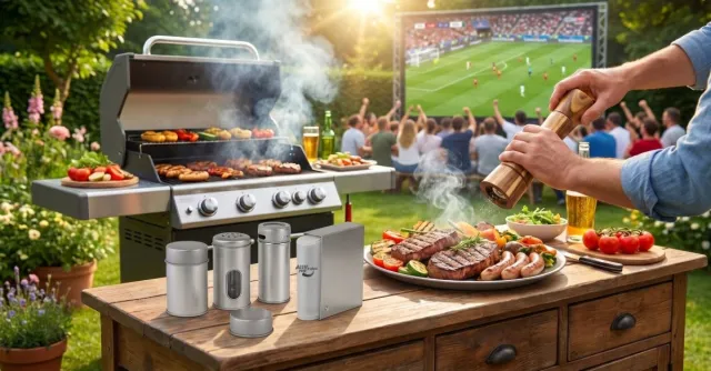 Bild: Gewürzdosen und Gewürzstreuer für die perfekte Grillparty zur Fußball WM