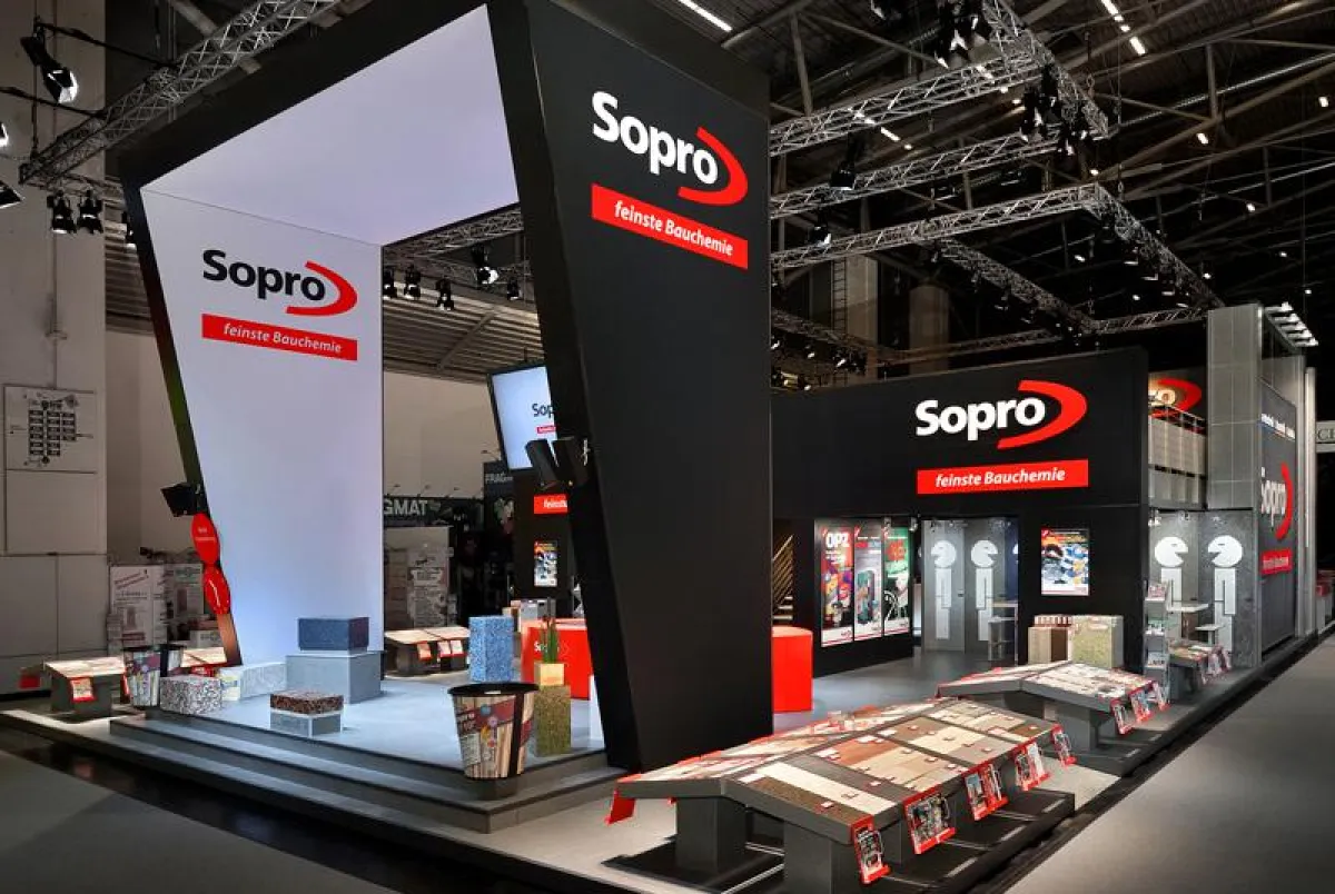 Messestand Sopro, Bau, München