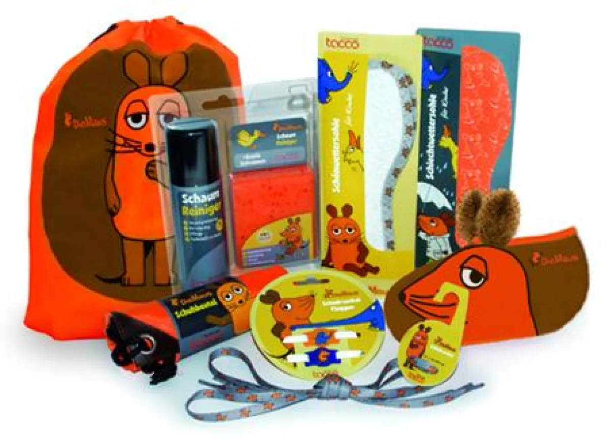 Schuhpflege-Produkte mit der Maus