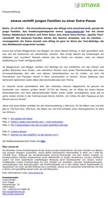 smava verhilft jungen Familien zu einer Extra-Pause Bild: smava verhilft jungen Familien zu einer Extra-Pause