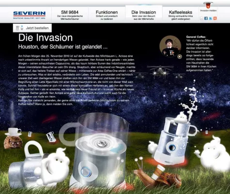 Bild: Galaktischer Milchschaum mit SEVERIN und arsmedium