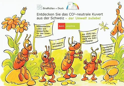 Bild: CO2-neutrale Kuverts als umweltfreundliche Neuheit im Kuvertmarkt