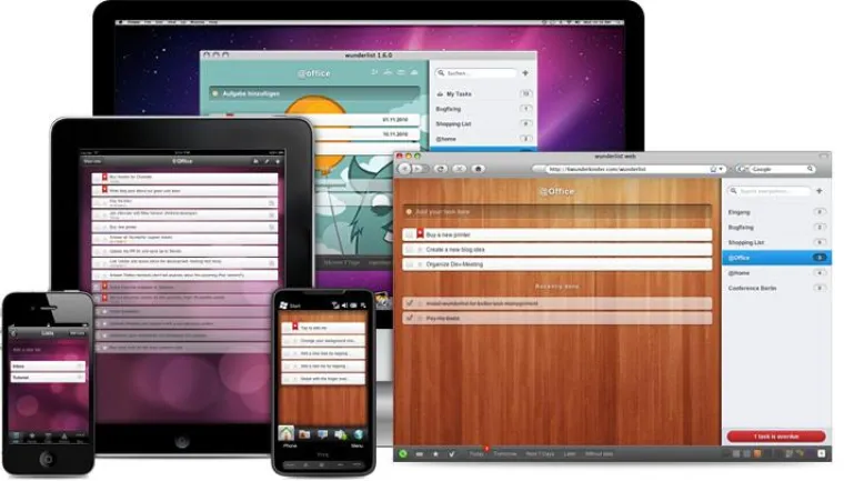 Bild: Die digitale To-Do Liste „Wunderlist“ bringt Ordnung in das tägliche Aufgabenchaos