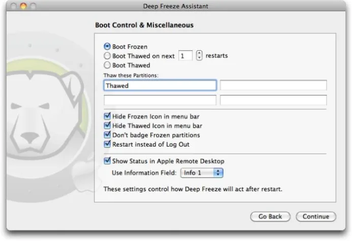 Bild: Betriebssysteme richtig absichern: Deep Freeze Mac 5.0 unterstützt jetzt auch Mac OS X Lion