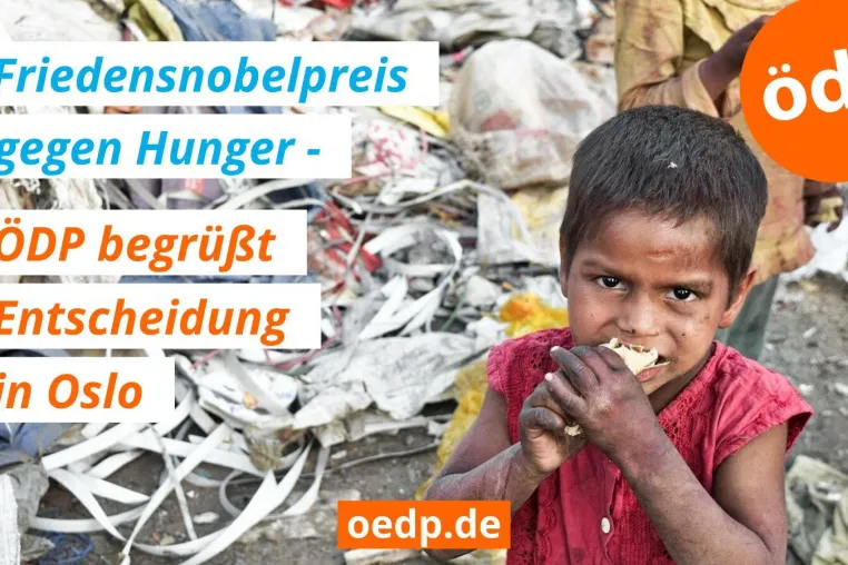 Friedensnobelpreis für UN Welternährungsprogramm ausgezeichnet Bild: Friedensnobelpreis für UN Welternährungsprogramm ausgezeichnet