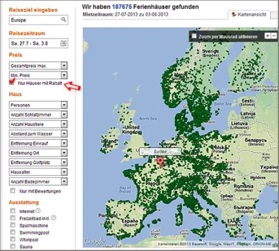 Mit wenigen Klicks zum besten Suchergebnis Bild: Mit wenigen Klicks zum besten Suchergebnis