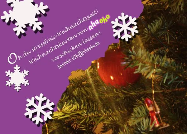Bild: Zeit und Geld sparen - Weihnachtspost von AhaOho verschicken lassen