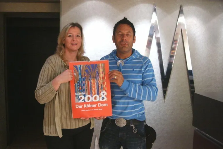 Bild: Hotel Lyskirchen kooperiert mit Kölner Künstler Romain Burgy: "Dom-Kalender 2008"